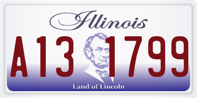 IL license plate A131799