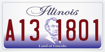 IL license plate A131801