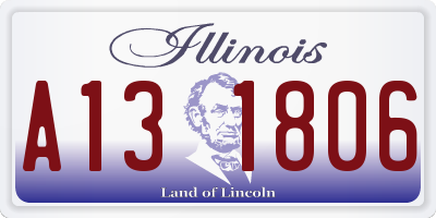 IL license plate A131806