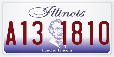 IL license plate A131810