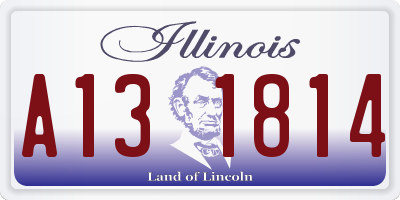 IL license plate A131814
