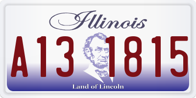 IL license plate A131815
