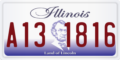 IL license plate A131816