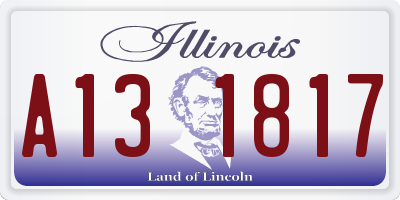 IL license plate A131817