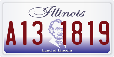 IL license plate A131819