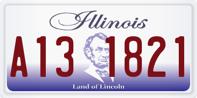 IL license plate A131821