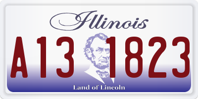 IL license plate A131823