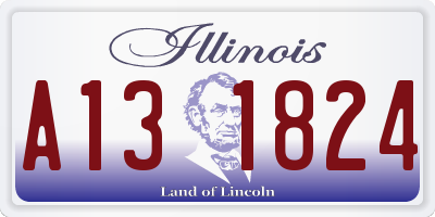 IL license plate A131824