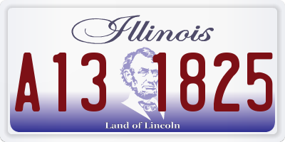 IL license plate A131825