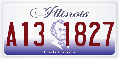 IL license plate A131827