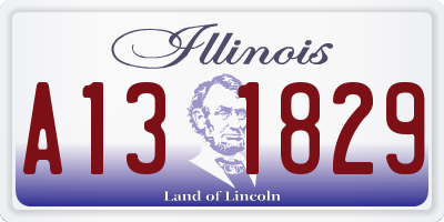 IL license plate A131829