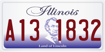IL license plate A131832