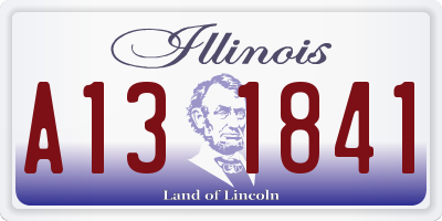 IL license plate A131841