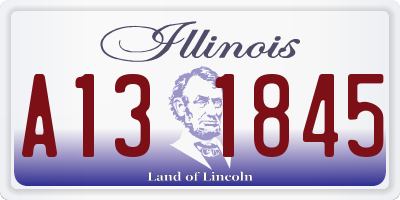 IL license plate A131845
