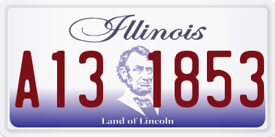 IL license plate A131853