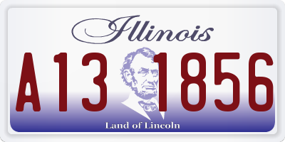 IL license plate A131856