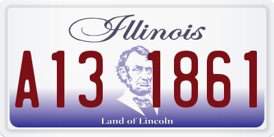 IL license plate A131861