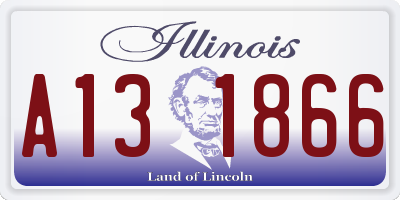 IL license plate A131866