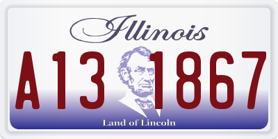 IL license plate A131867