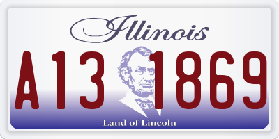 IL license plate A131869
