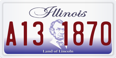 IL license plate A131870