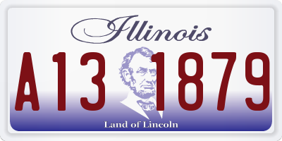IL license plate A131879
