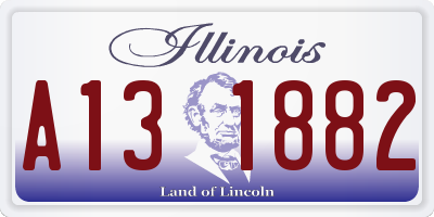 IL license plate A131882