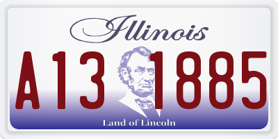 IL license plate A131885