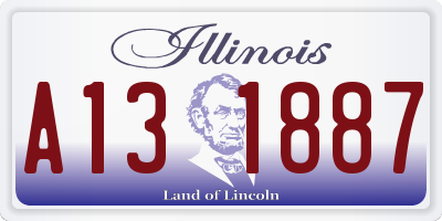 IL license plate A131887