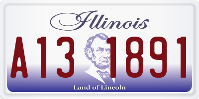 IL license plate A131891
