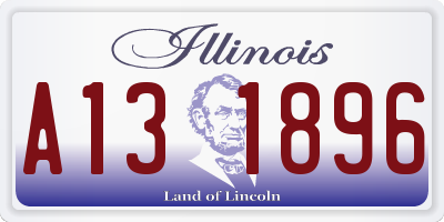IL license plate A131896