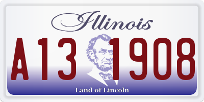 IL license plate A131908