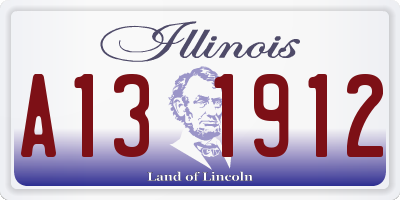 IL license plate A131912