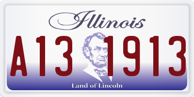 IL license plate A131913