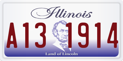 IL license plate A131914