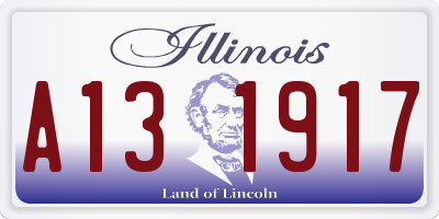 IL license plate A131917