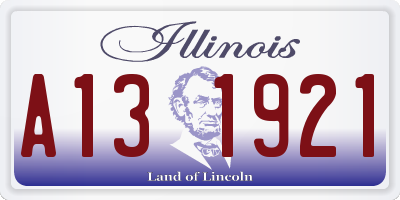 IL license plate A131921