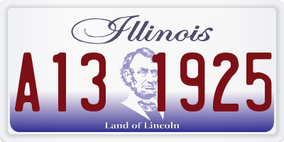 IL license plate A131925
