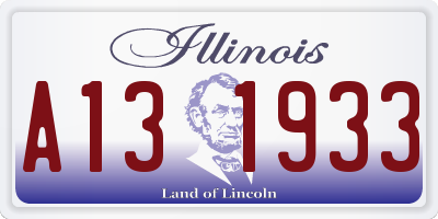 IL license plate A131933