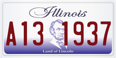 IL license plate A131937