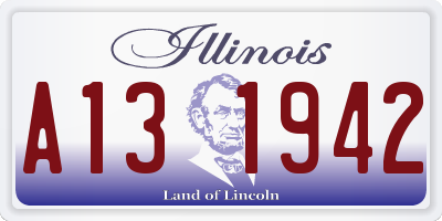 IL license plate A131942