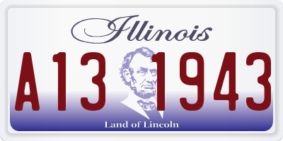 IL license plate A131943