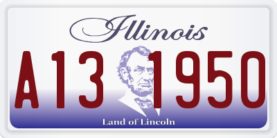 IL license plate A131950
