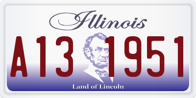 IL license plate A131951