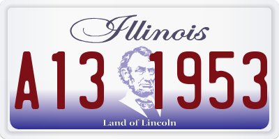 IL license plate A131953
