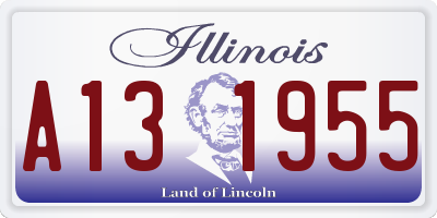 IL license plate A131955
