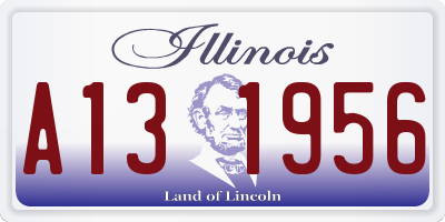 IL license plate A131956