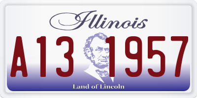 IL license plate A131957