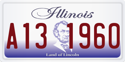 IL license plate A131960