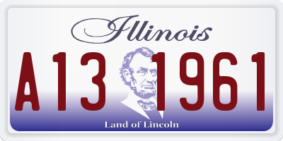 IL license plate A131961